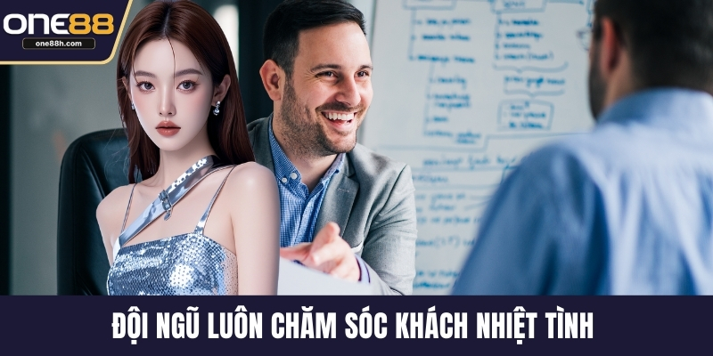 Đội ngũ luôn chăm sóc khách nhiệt tình